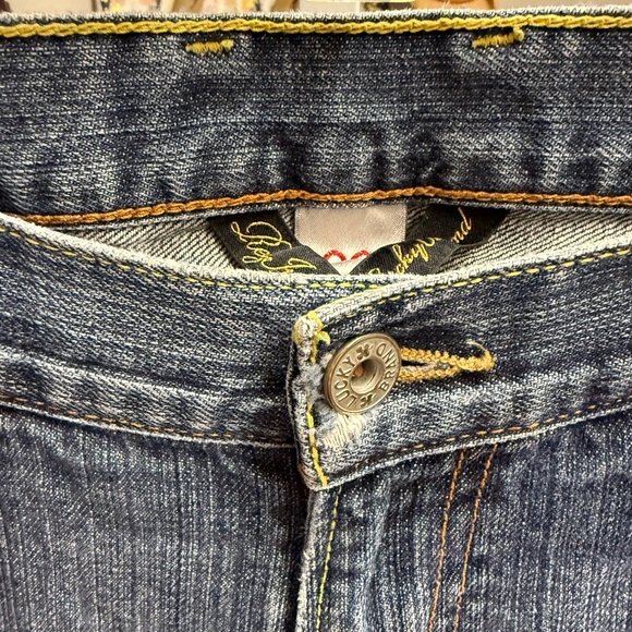 Lucky Brand 361 Vintage Straight Men's Blue Distressed Jeans 32 Waist - Picture 8 of 13